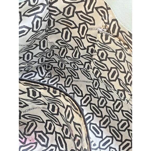 REBECCA MINKOFF M A B Blue Leather Large Tote Shoulder Bag Purse Satchel Tassel - Picture 13 of 15